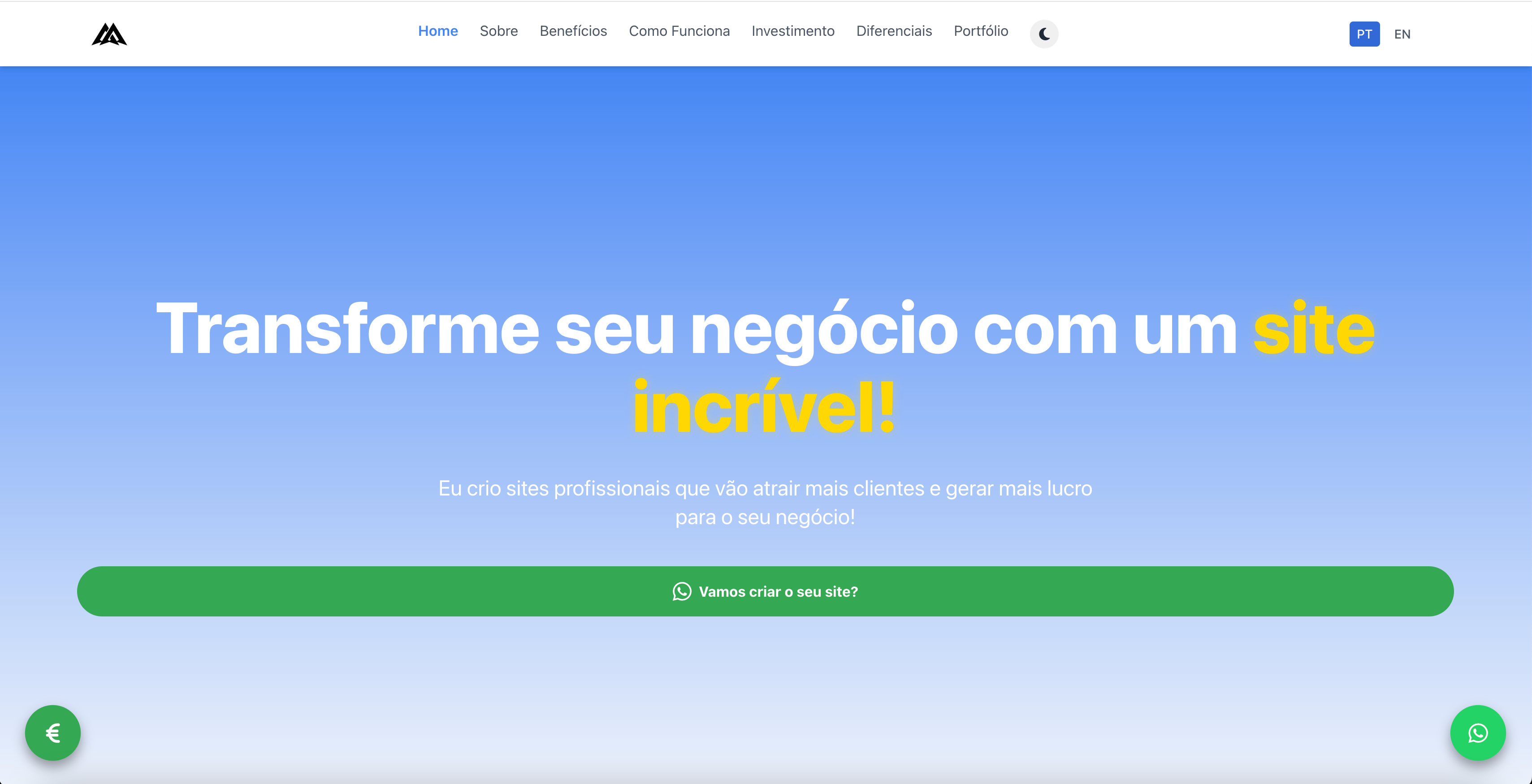Websites profissionais